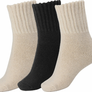 Boot Socks for Women Winter Solid Thick Warm Socks Cozy Crew Socks Christmas Gift