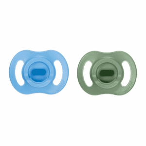 Tommee Tippee Ultralight Stay Put Silicone Pacifier 18-36M - Blue & Green - 2Pk