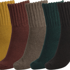 Boot Socks for Women Winter Solid Thick Warm Socks Cozy Crew Socks Christmas Gift