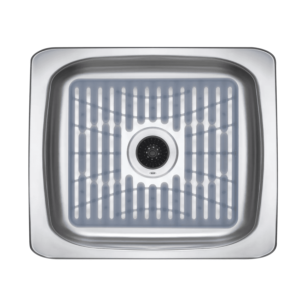 OXO 11.3" X 12.8" Silicone Sink Mat Gray: Kitchen Sink Protector & Dish Drying Mat, Machine Washable - Image 4