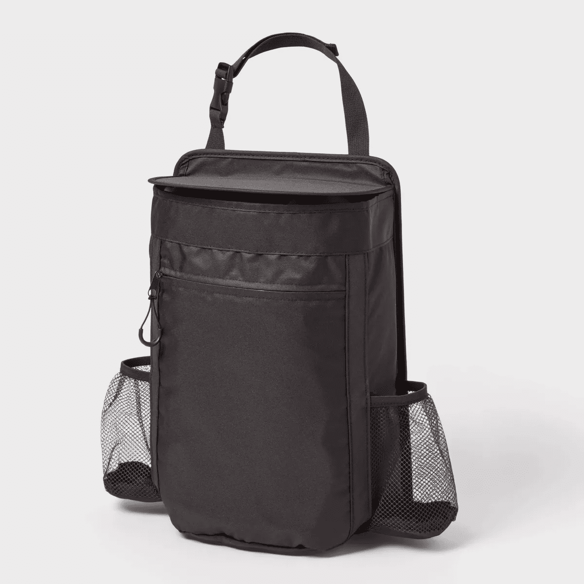 Car Trash Bin Large - Brightroomâ„¢: Automotive Organizer, Black, 15" Height, 10.5" Width, 6" Depth, Car Accessories