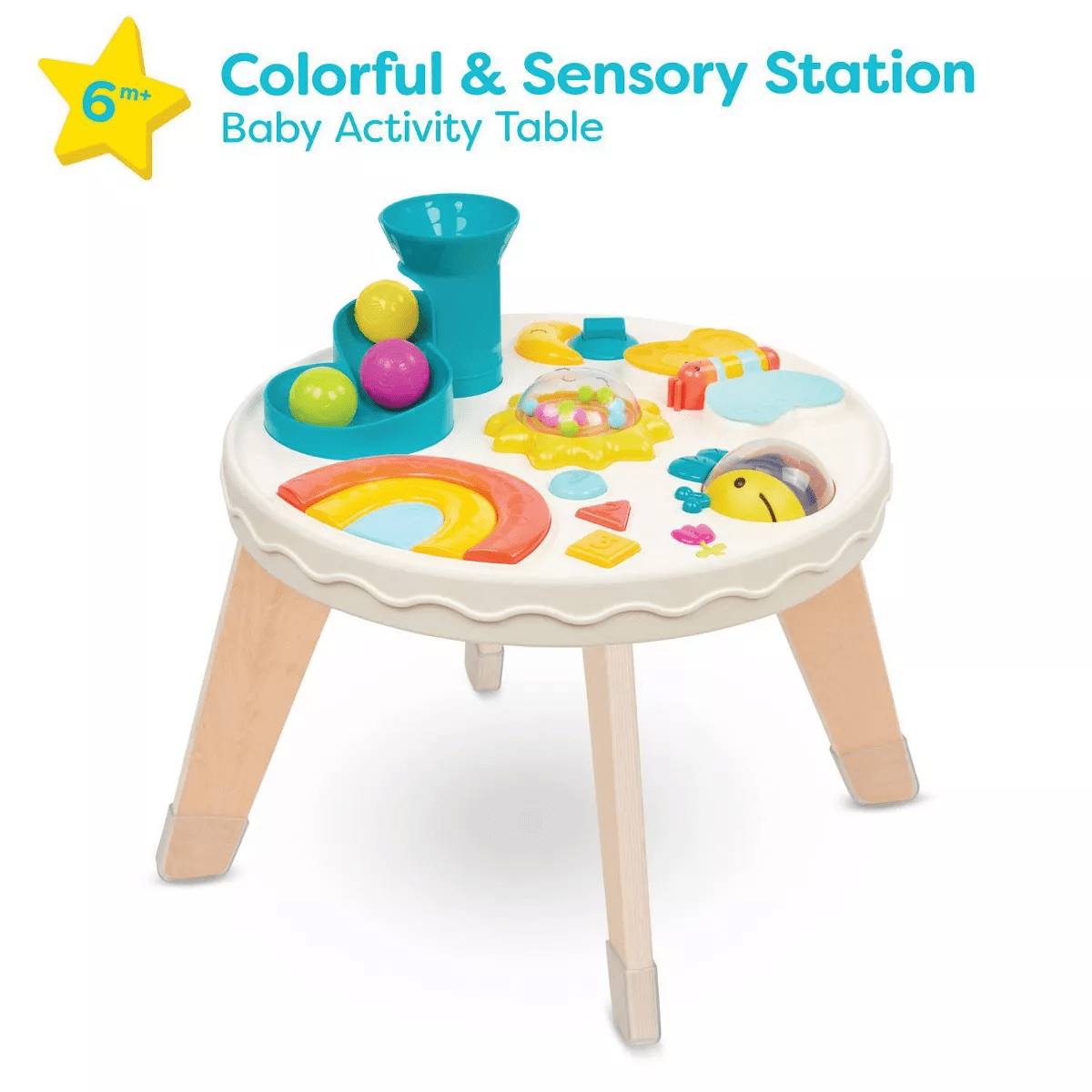 B. Toys - Baby Activity Table - Colorful & Sensory Station: Music & Sound Effects, Plastic Play Center - Image 5