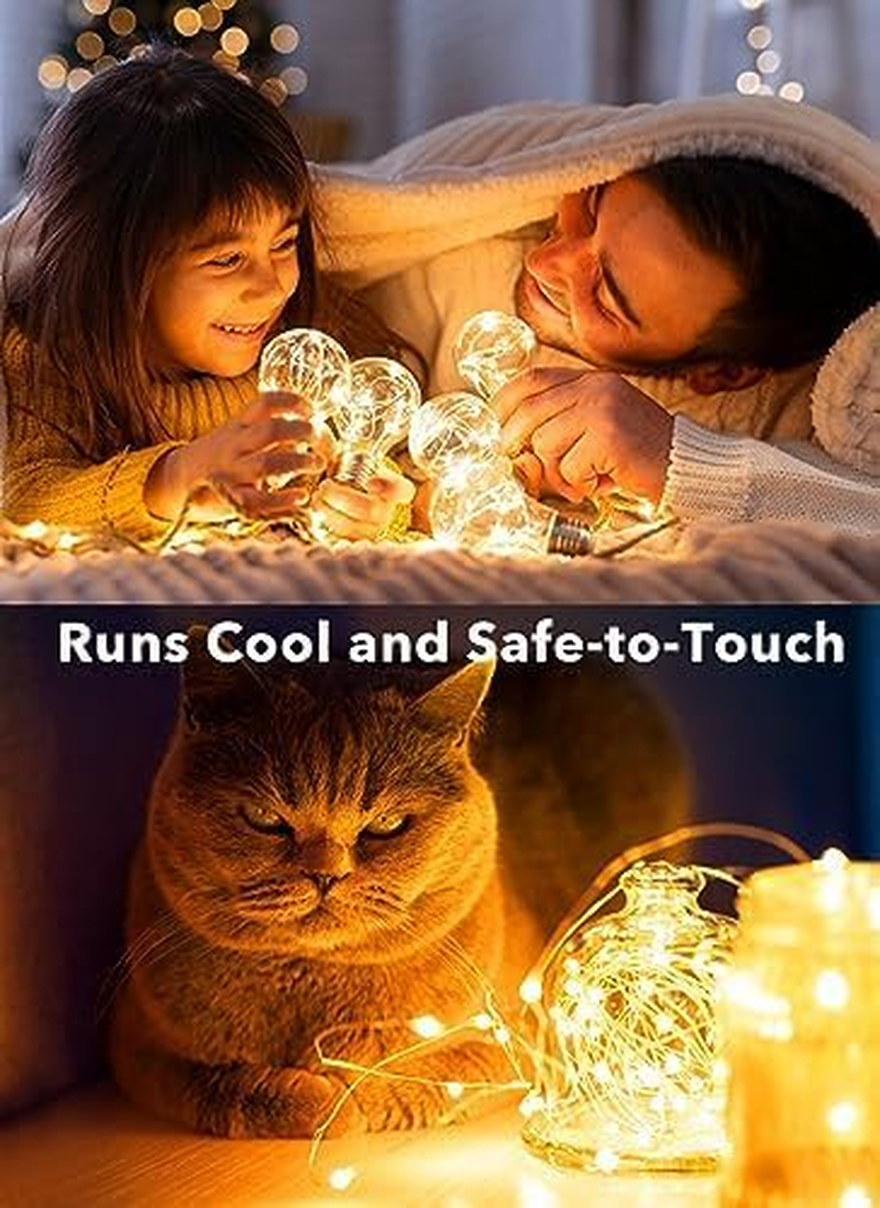 12 Pack LED Fairy Lights Battery Operated String Lights - 7Ft 20LED Waterproof Silver Wire Firefly Starry Moon Lights for DIY Crafts Wedding Table Centerpieces Party Bedroom Christmas - Image 4