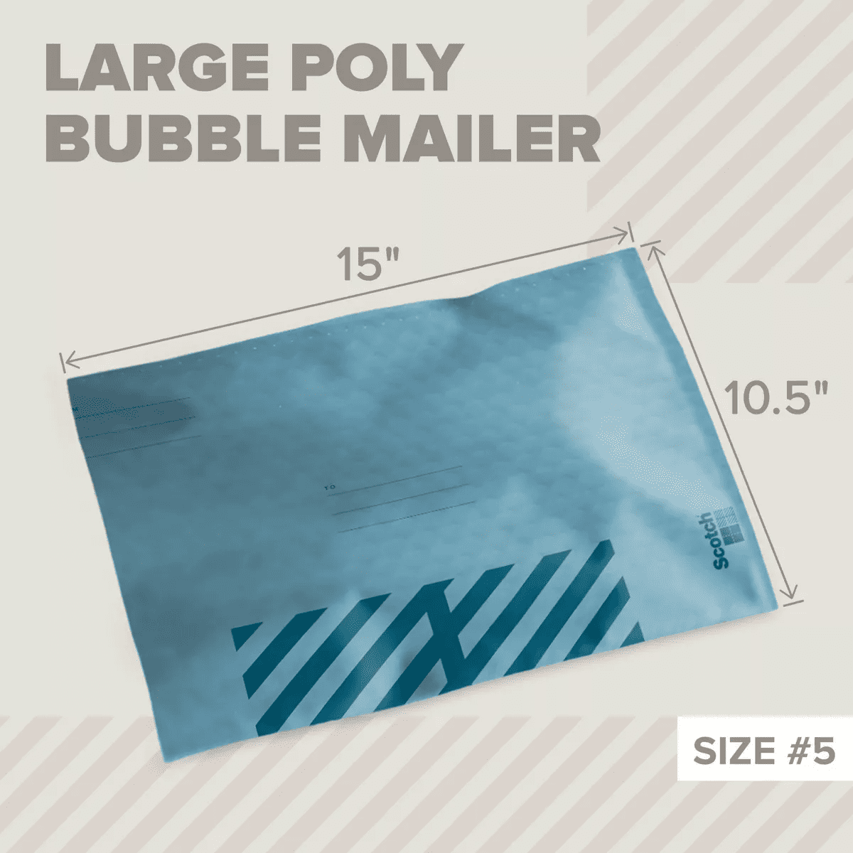 Scotch Poly Bubble Padded Mailer 3Pk Large Blue - Image 2