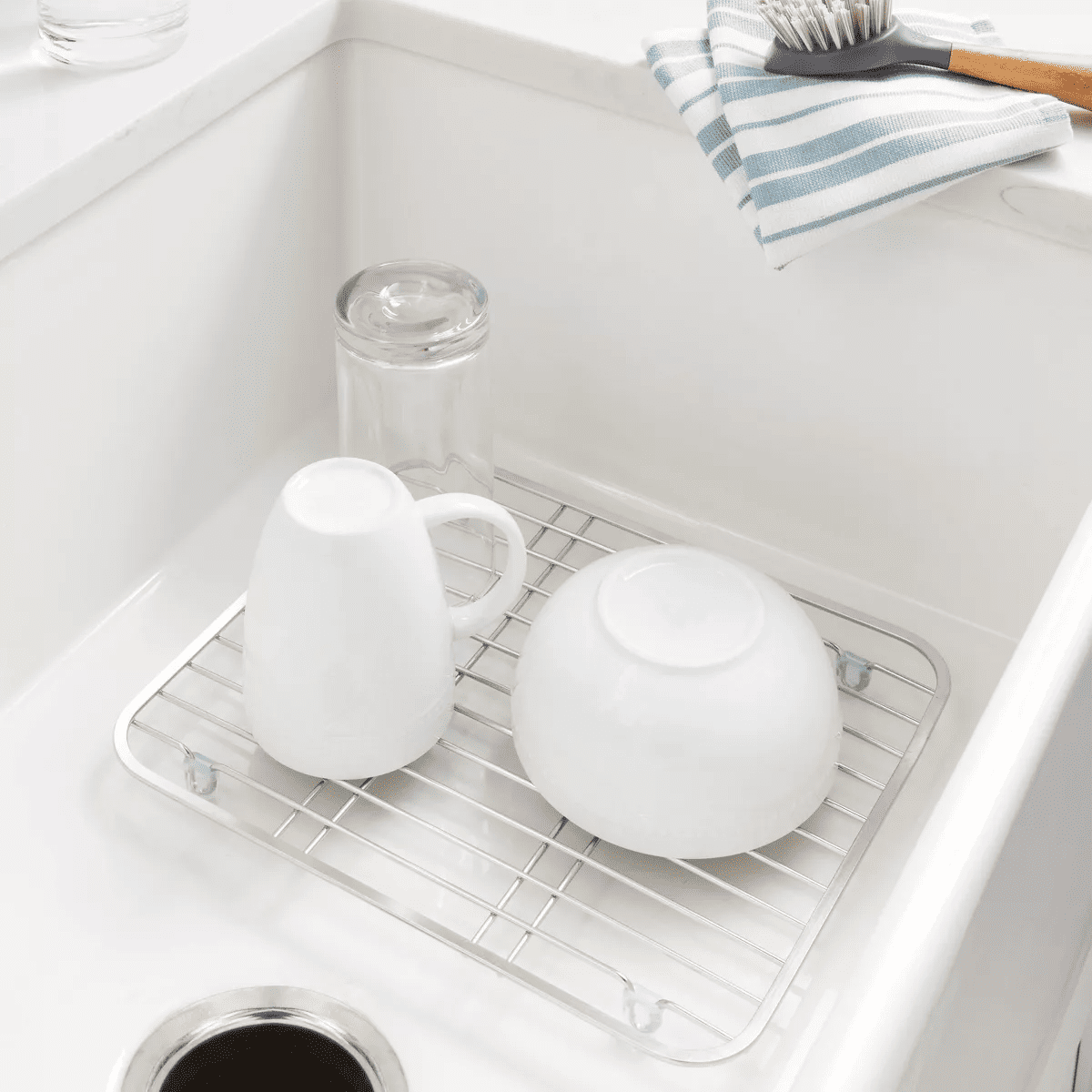 12.5"X 10.5" Wire Sink Mat Silver - Brightroom™ - Image 2