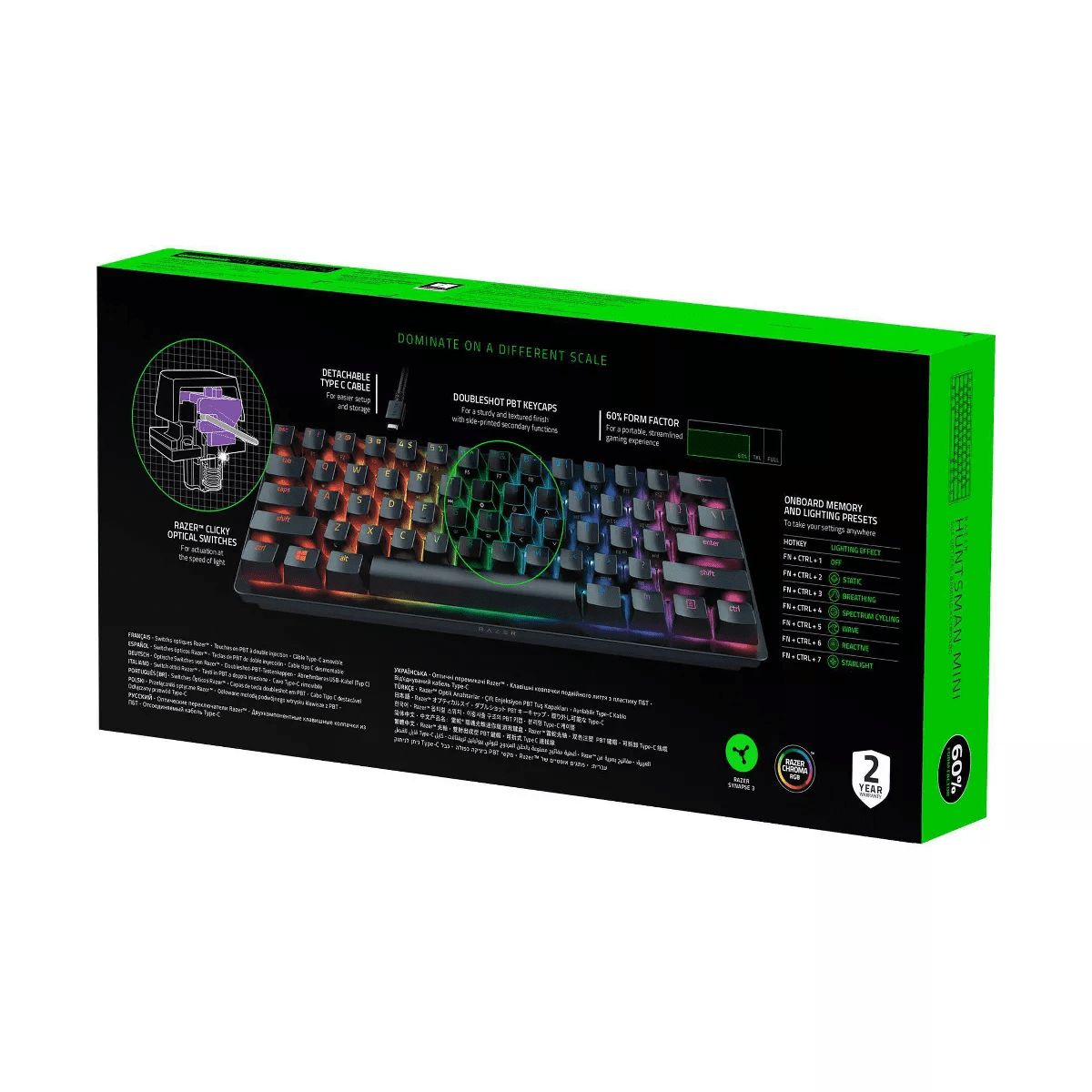 Razer Huntsman Mini Gaming Keyboard for PC - Black - Image 9
