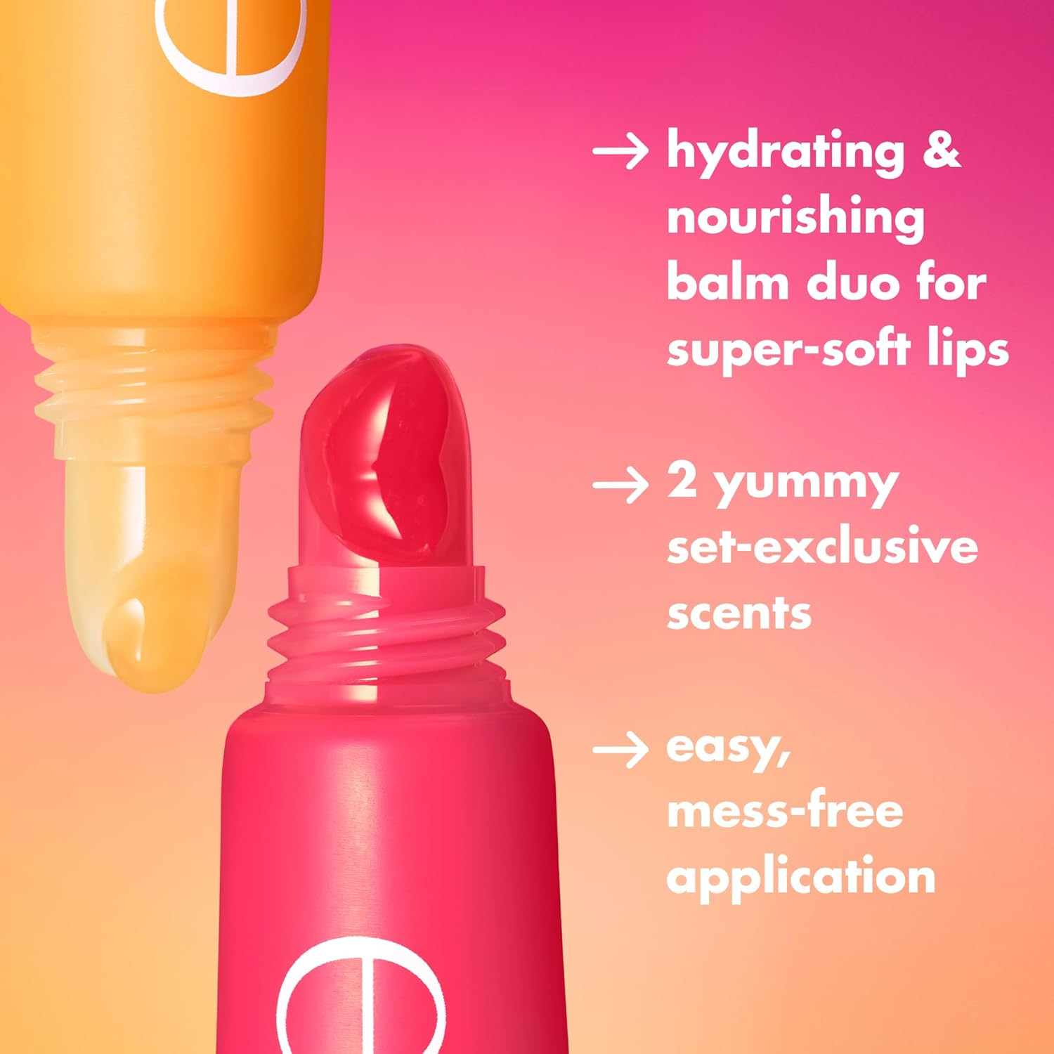 Squeeze Me More Lip Balm Duo, Moisturizing Balm for a Sheer Tint of Color, Made with Hyaluronic Acid, Vegan & Cruelty-Free, Mango & Watermelon - Image 5