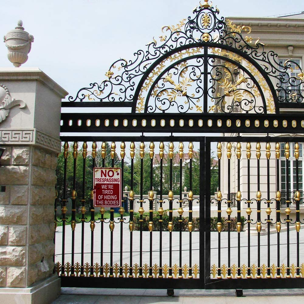 Halloween Decoration Halloween Signs Retro Fashion Chic Funny Metal Tin Sign No Trespassing We'Re Tired of Hiding the Bodies. - Image 5