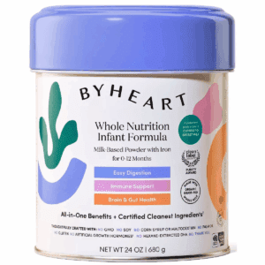 Byheart Infant Formula Powder – Gentle, Easy-To-Digest – Made with Organic, Grass-Fed Whole Milk - 24Oz