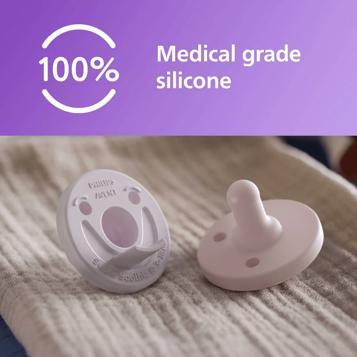 Philips Avent Soothie 3-18M - Lilac/Pastel Pink - 2Pk - Image 13