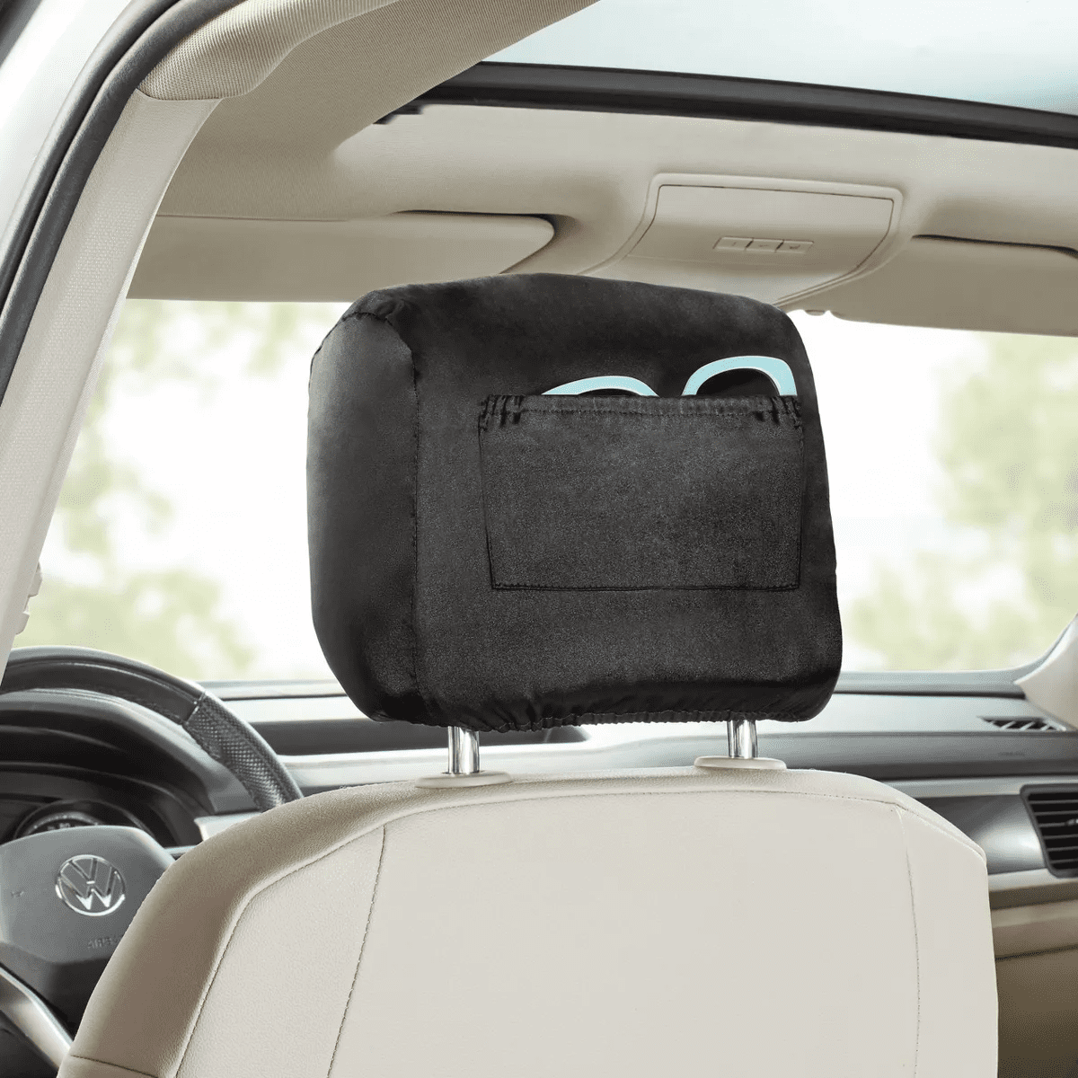 Satin Head Cover Black - Brightroomâ„¢: Car Accessories, Automotive Organizer, Recycled Polyester - Image 2