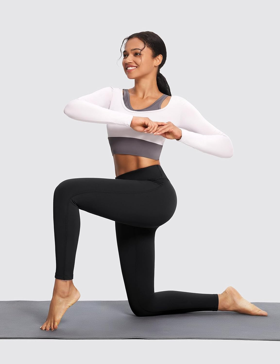 Women'S Fleece Lined Leggings Thermal Warm Winter Tights High Waisted Yoga Pants Cold Weather with Pockets - Image 6