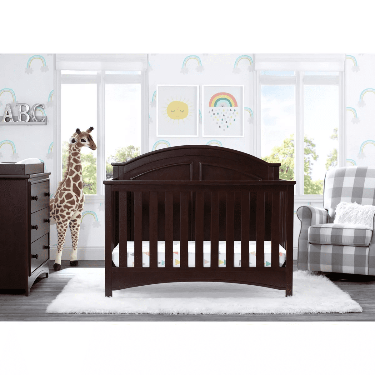 Delta Children Perry 6-In-1 Convertible Crib - Greenguard Gold Certified - Image 18