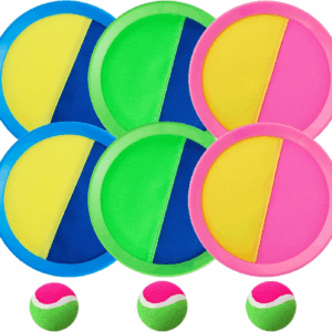 Beach Games - Kids Toys - Outdoor Games for Kids, Toss and Catch Ball Set with 6 Paddles 3 Balls, Toys for 3 4 5 6 7 8+ Year Old Boys Girls Christmas Birthday Gifts