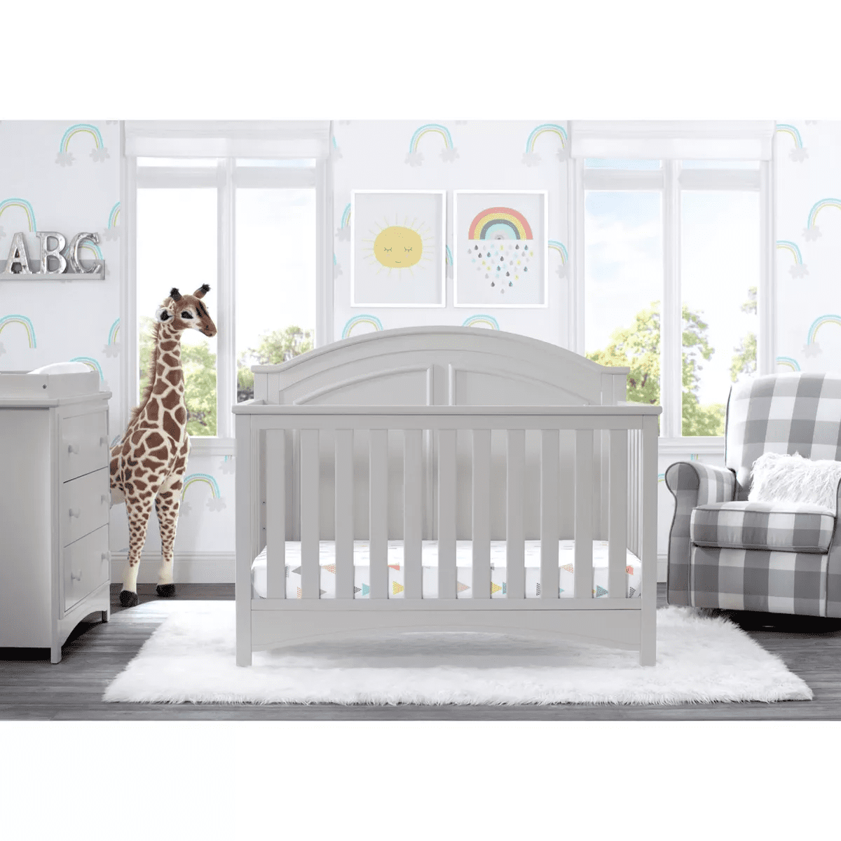 Delta Children Perry 6-In-1 Convertible Crib - Greenguard Gold Certified - Image 17