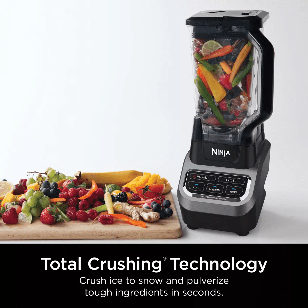 Ninja Professional Blender 1000W BL610: 72 Oz. Smoothie & Ice Crusher, 6-Blade Tech, 3 Speeds, Dishwasher-Safe Parts - Image 3