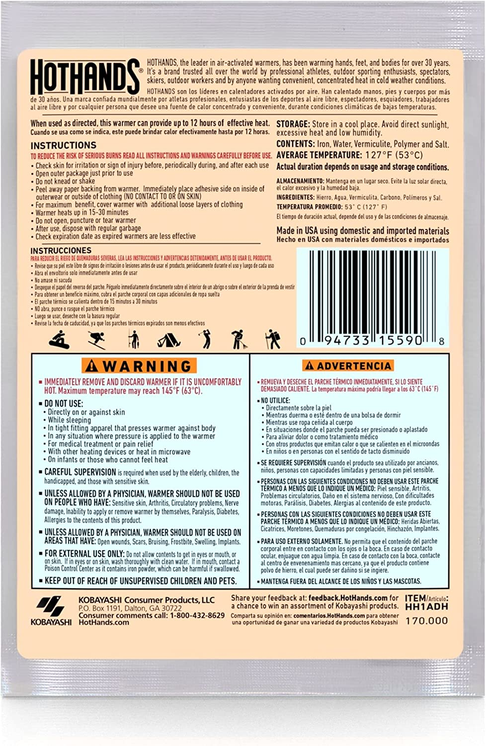 Adhesive Body Warmer (40 Count) - Image 3