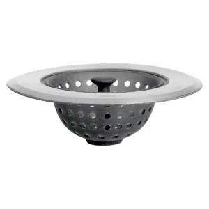 OXO Sink Strainer: Silicone & Stainless Steel, Kitchen Drain Catcher, Dishwasher-Safe, Black