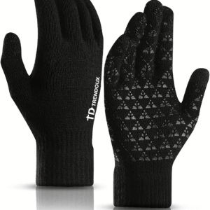 Winter Gloves for Men Women - Upgraded Touch Screen Cold Weather Thermal Warm Knit Glove for Running Driving Hiking