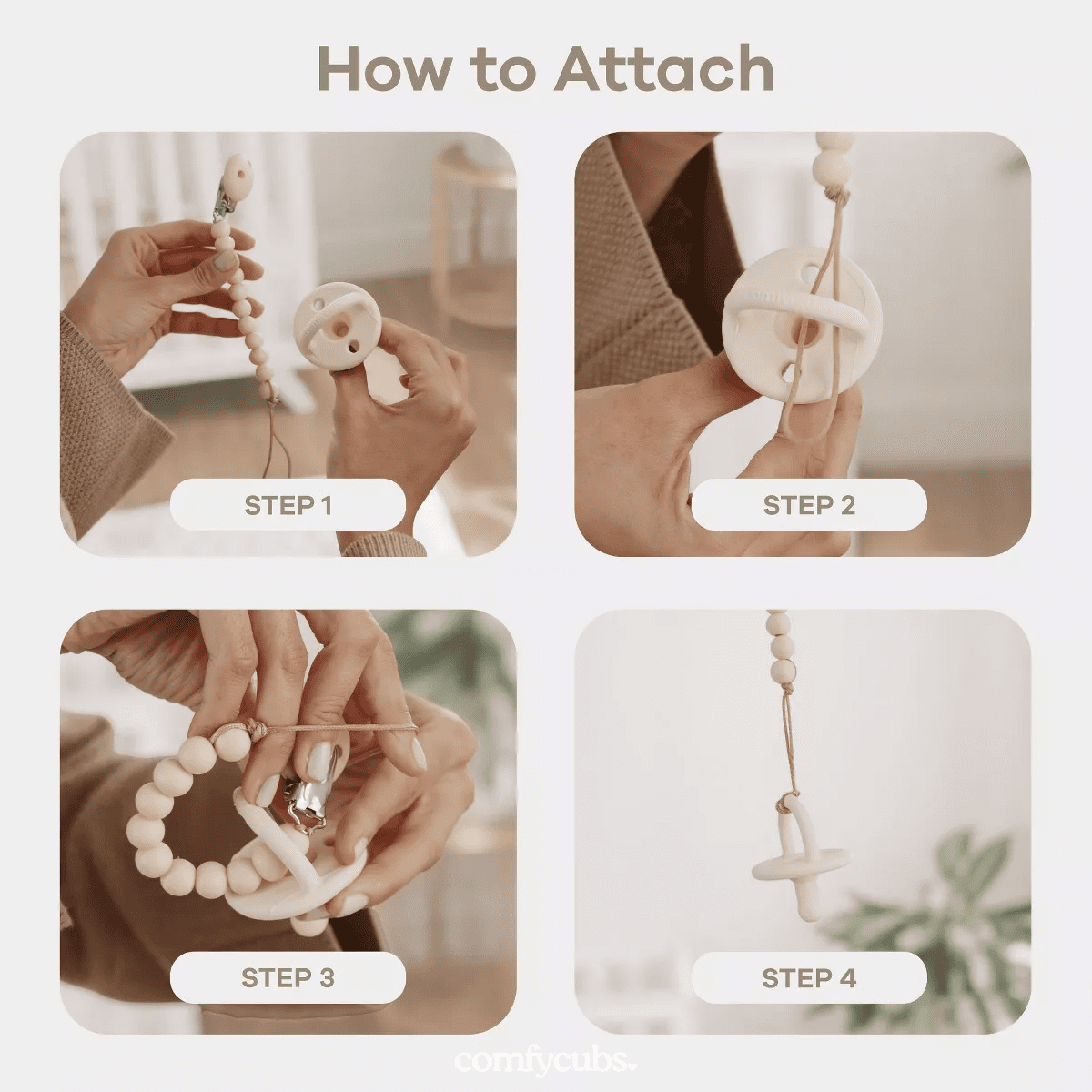 Pacifier Clip for Boys and Girls by Comfy Cubs - Image 4