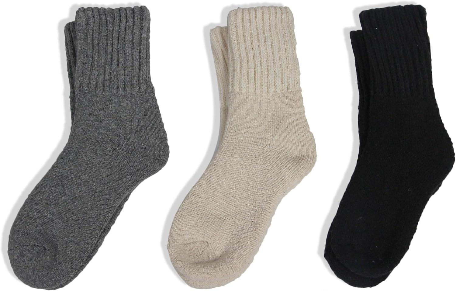 Boot Socks for Women Winter Solid Thick Warm Socks Cozy Crew Socks Christmas Gift - Image 3