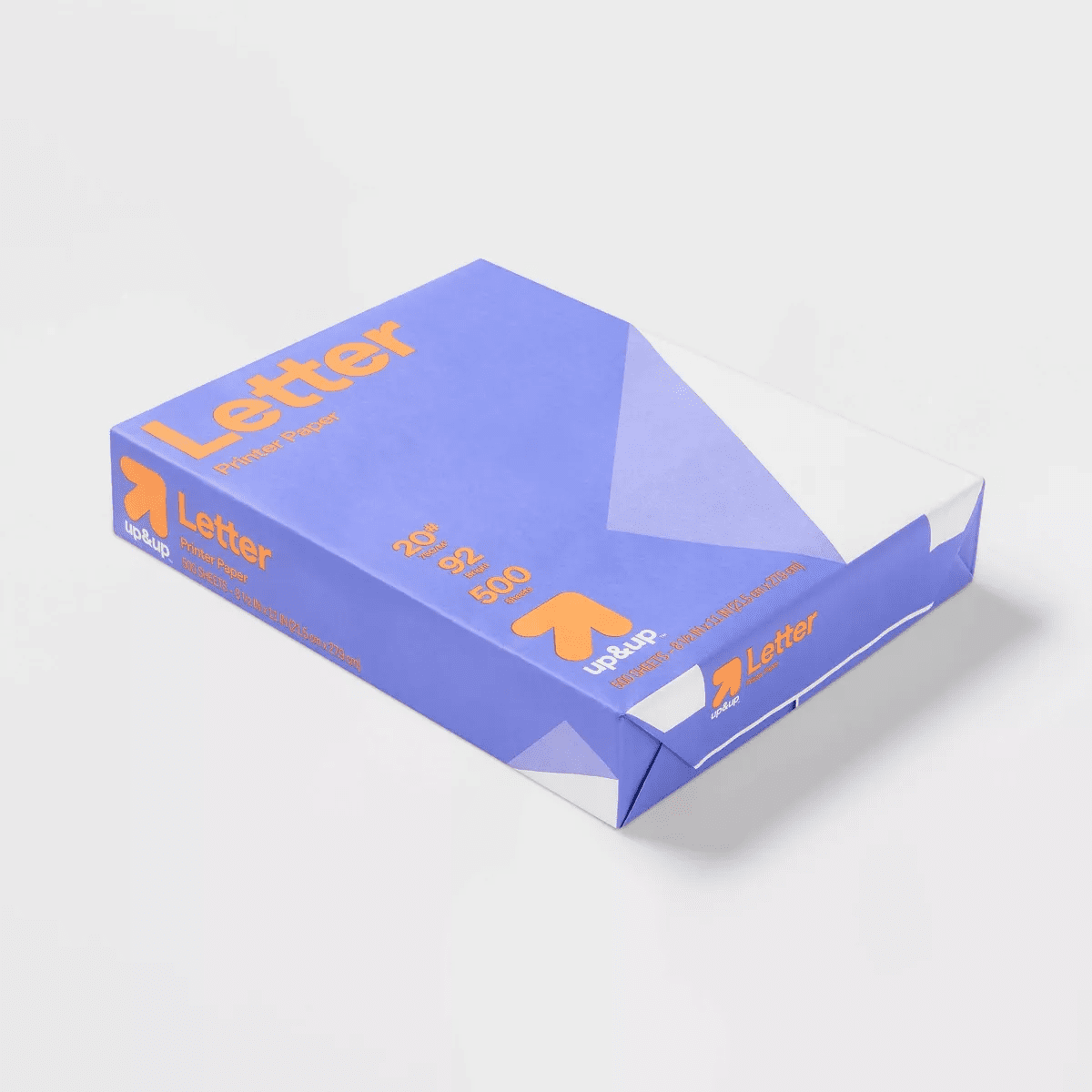 500Ct Letter Printer Paper White - Up&Up™: 8.5X11 Inches, 20 Lb, 92 Brightness, Ideal for Printing Letters - Image 3