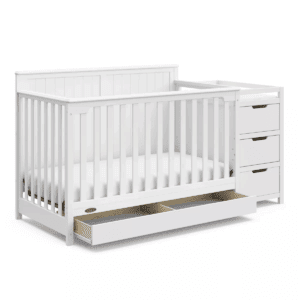 Graco Hadley 5-In-1 Convertible Crib and Changer with Drawer
