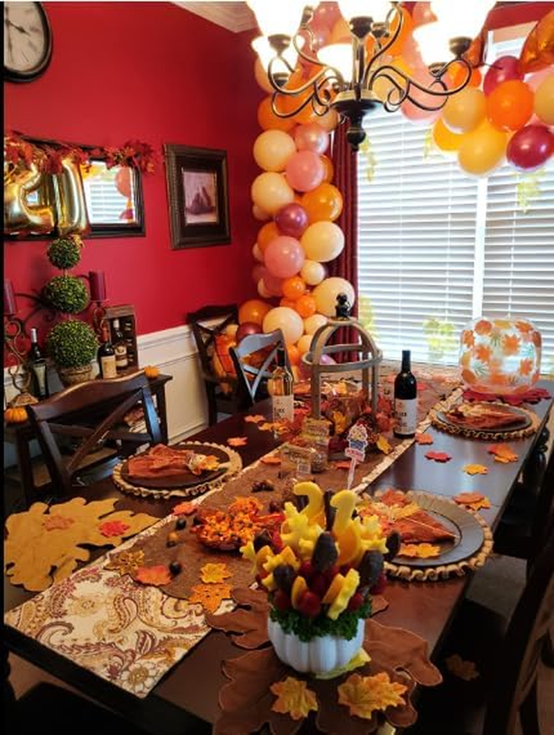 360 Pcs 8Cm/3.1Inch Artificial Maple Leaves 6 Colors Fall Leaves Thanksgiving Day Autumn Leaf Decorations Wedding Parties Props Party Table Decor Crafts Artificial Flowers 2024 - Image 5