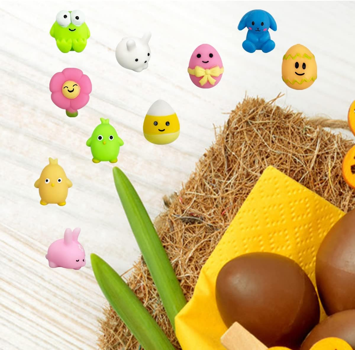 36 PCS Easter Mochi Squishy Toys Stress Relief Squishies for Kids Boys Girls Toddlers Easter Basket Stuffers Egg Fillers Gifts Party Favors - Image 6
