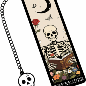Halloween Gifts for Women Adults - Horror Bookmark Gifts Skeleton Bookmarks Dark Romance Bookmarks Funny Tarot Card Bookmark for Book Lovers - Halloween Boo Basket Items Spooky Gift Basket Stuffers