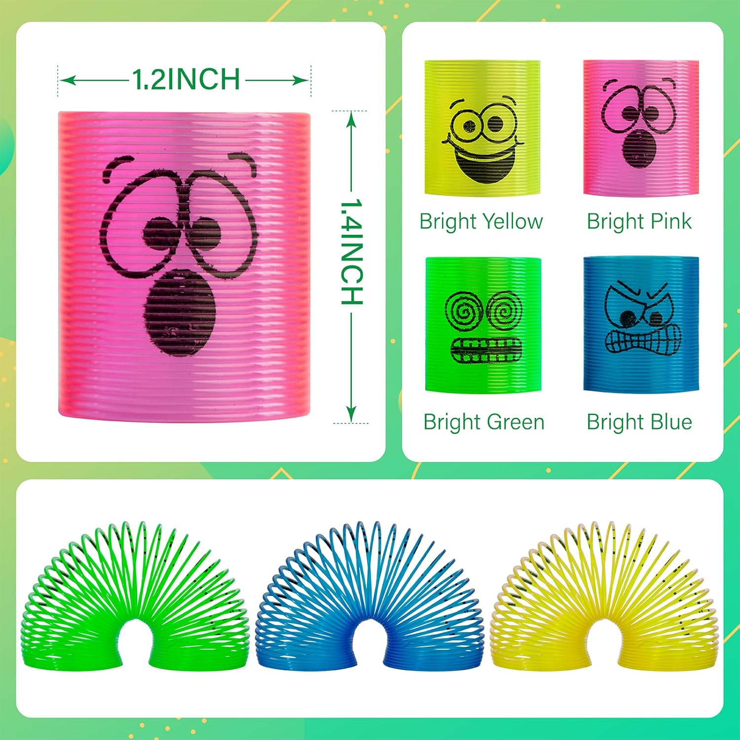 36 Pcs Mini Spring Party Favors for Kids 4 to 8 Birthday Stress Relief Bulk Fidget Goody Bag Stuffers Classroom Prizes Spring Bulk Toys for Kids Prize Presents 4 Bright Colors - Image 2