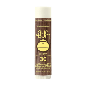 SPF 30 Sunscreen Coconut Lip Balm - Moisturizing Aloe Vera and Vitamin E - Vegan and Cruelty Free - Broad Spectrum UVA/UVB Lip Protection - 0.15 Oz Stick