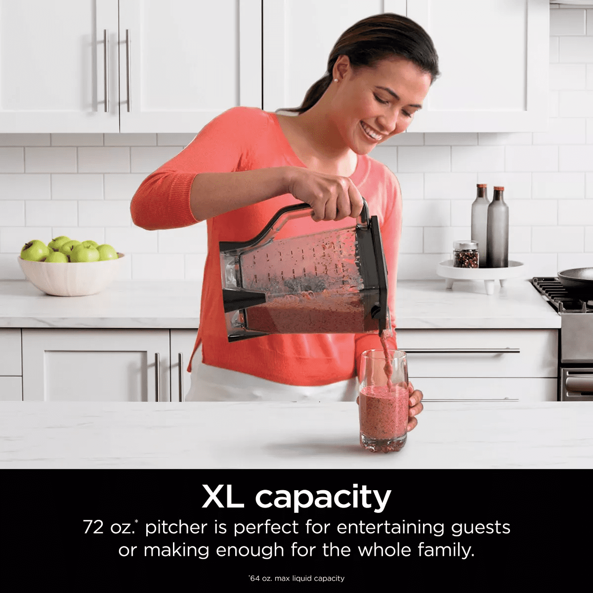 Ninja Professional Blender 1000W BL610: 72 Oz. Smoothie & Ice Crusher, 6-Blade Tech, 3 Speeds, Dishwasher-Safe Parts - Image 4