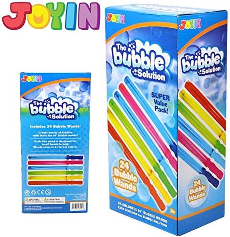 24 Pack 14.6’’ Big Bubble Wands Bulk (2 Dozen) for Summer Toy, Outdoor/Indoor Activity Use, Easter, Bubbles Party Favors Supplies for Kids - Image 7