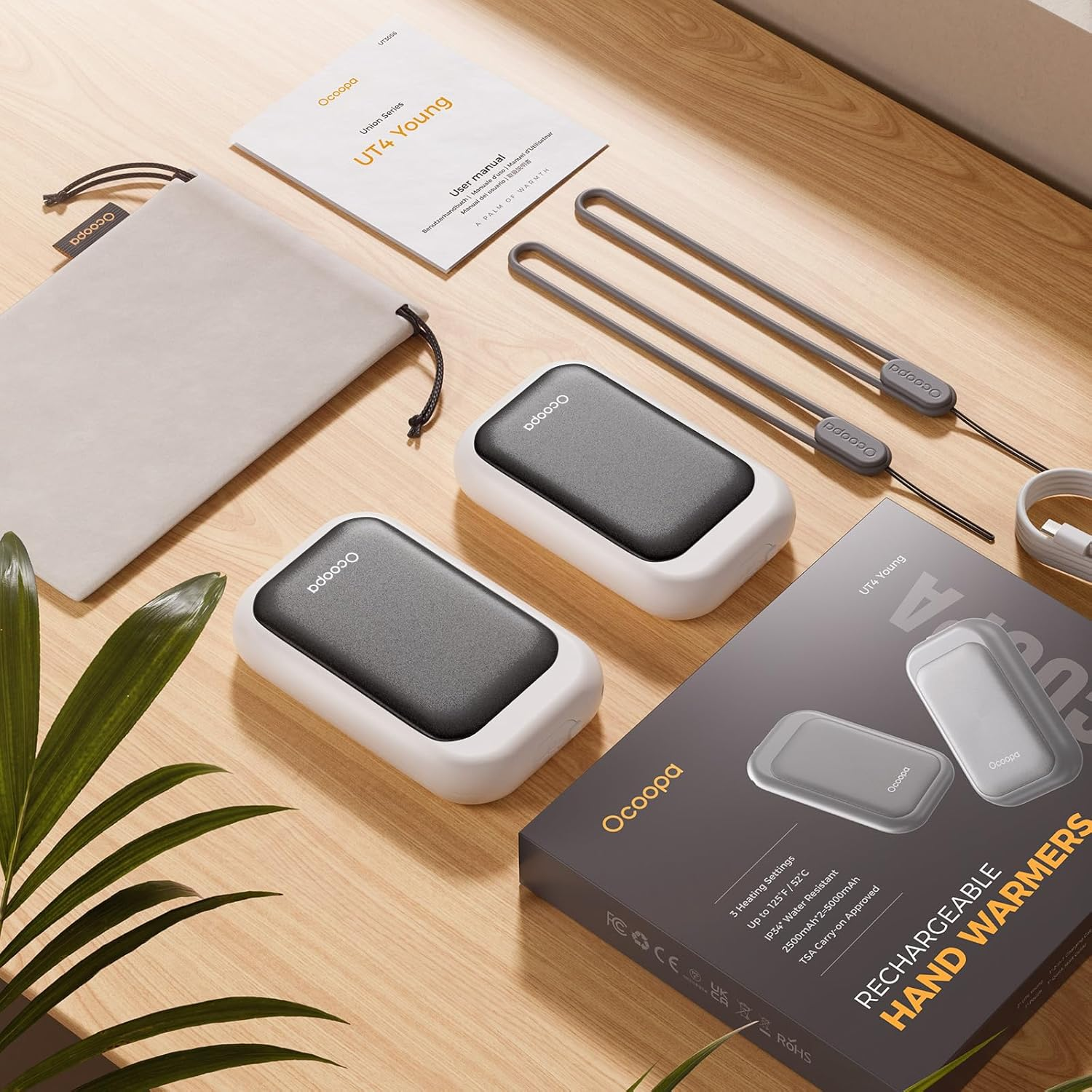 AI Magnetic Hand Warmers Rechargeable 2 Pack, 5000Mah Ultra-Thin Electric Glove Heater Handwarmer,Ul Certified, Men Women Gifts for Christmas,Birthday,Winter Essentials,Ut4 Young - Image 8