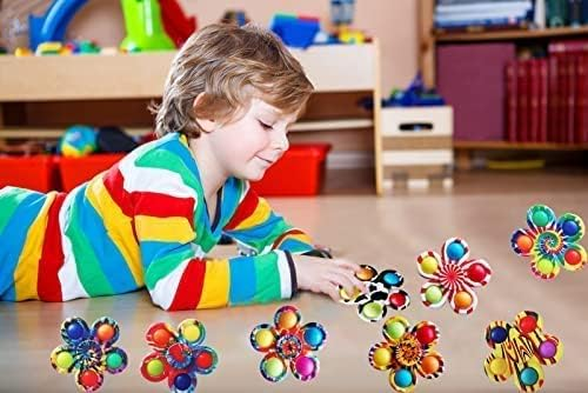 20 Pcs Fidget Spinners Pop Toys for Party Favors, Sensory Fidget Toys Bulk for Classroom Prizes, Easter Christmas Valentine Gifts for Kids Easter Basket Stuffers - Image 5