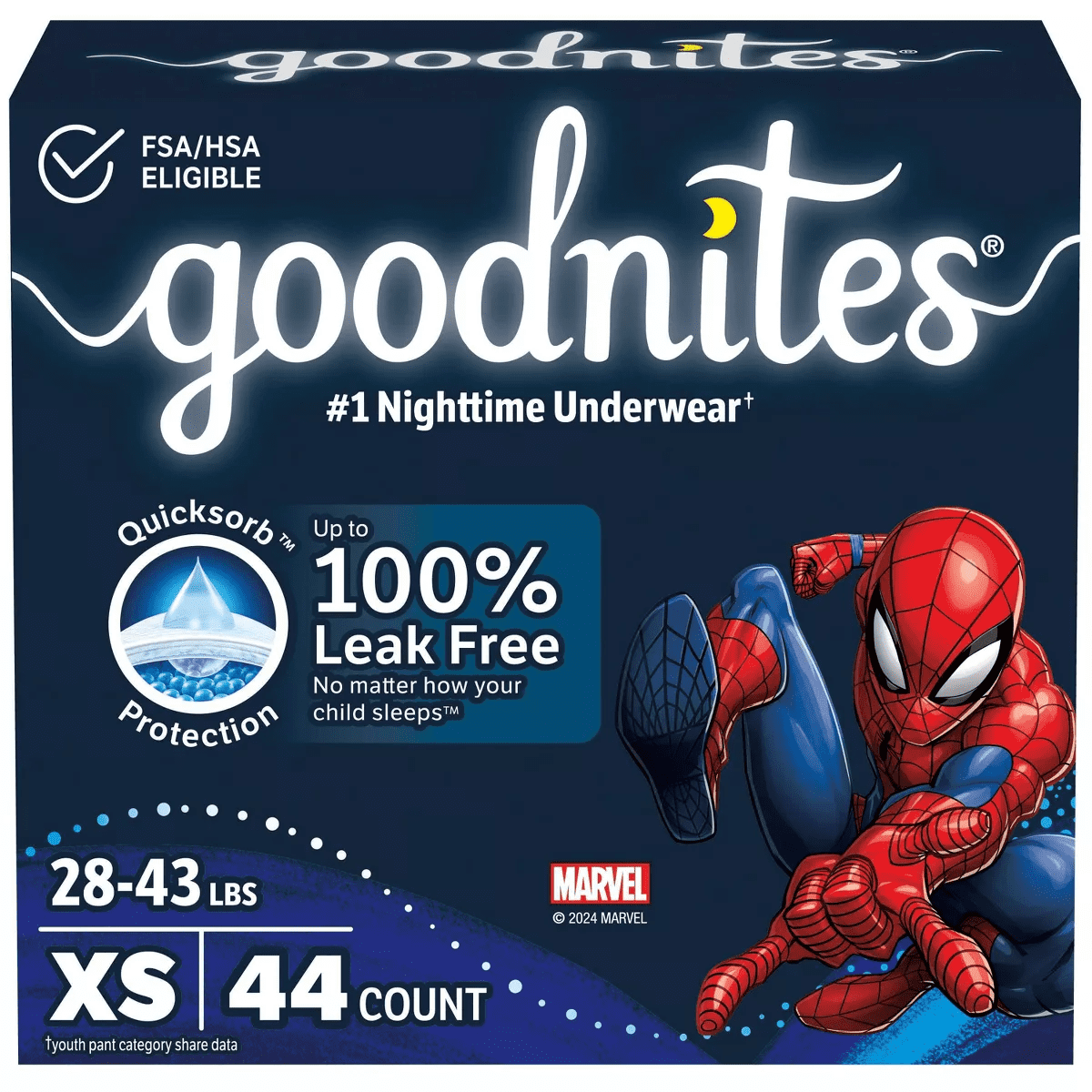 Goodnites Boys' Nighttime Underwear - (Select Size and Count)