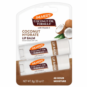 Coconut Oil Formula Lip Balm Duo, All-Day Moisturization, Hydrates Dry, Cracked Lips (Pack of 2)