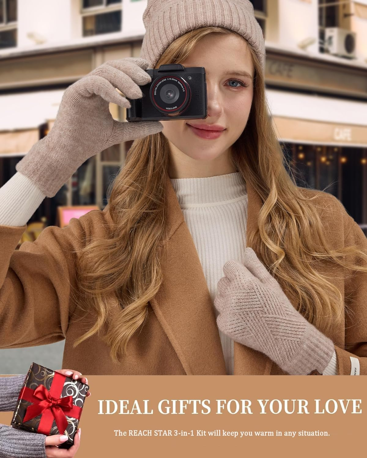 Winter Gloves for Women Touch Screen Elastic Thermal Knit Lining Warm Gloves for Cold Weather - Image 6