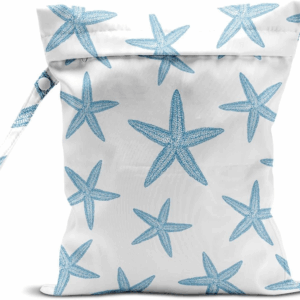 Wet Bag, Wet Dry Bag, Wet Bag for Swimsuit Travel Beach Pool Dirty Yoga Gym Clothes Makeup Bag Beach Wedding Supplies Waterproof Reusable Shell Pearl Starfish Gifts