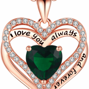 S925 Sterling Silver Necklace for Women, Wife Jewelry Rose Gold, Mom Birthday Valentines Mothers Day Gifts, Girlfriend Necklaces, Daughter Heart Jewel, Anniversary for Her