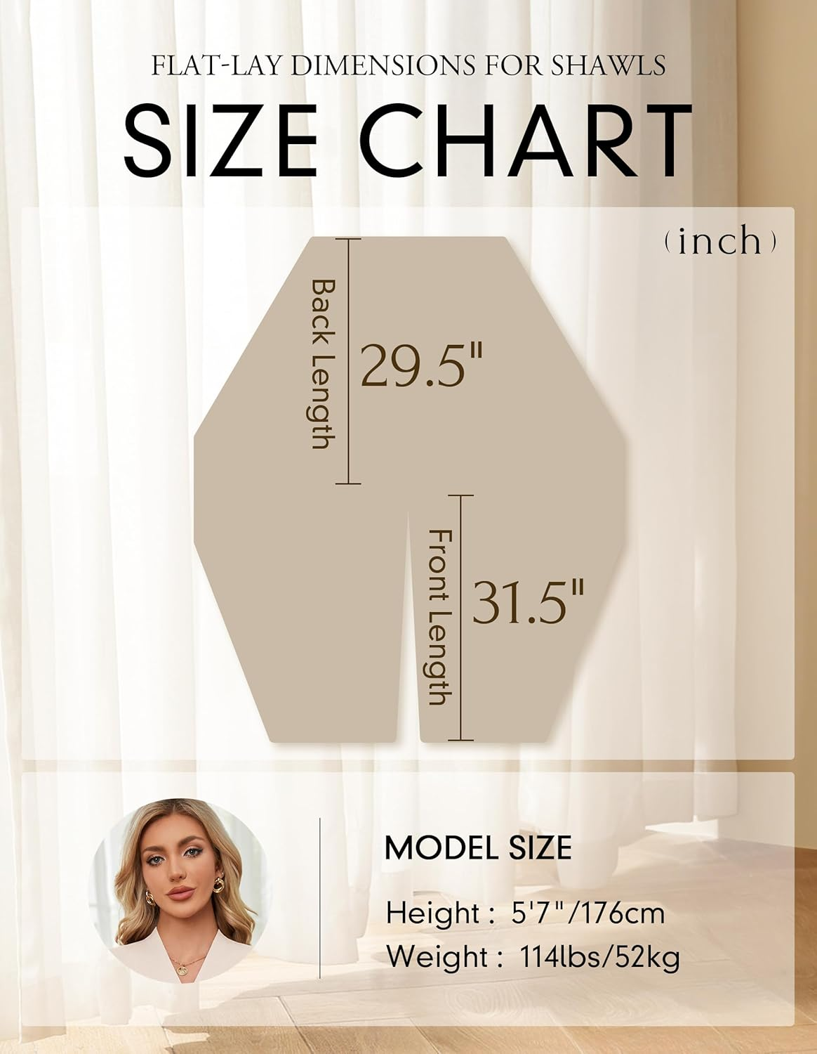 Women'S Elegant Shawl Wraps Soft Open Front Poncho Sweater for Spring Fall Winter - Image 6