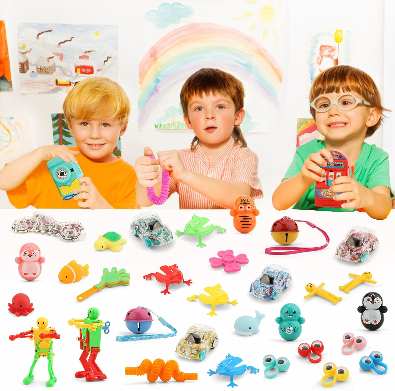 Small Prizes for Kids Goodie Bag Stuffers Mini Claw Machine Toys Easter Egg Fillers Treasure Chest Items Prize Box Refill Toy for Party Bags Assorted Bulk Toys Class Incentives Game Prizes for Boys - Image 2