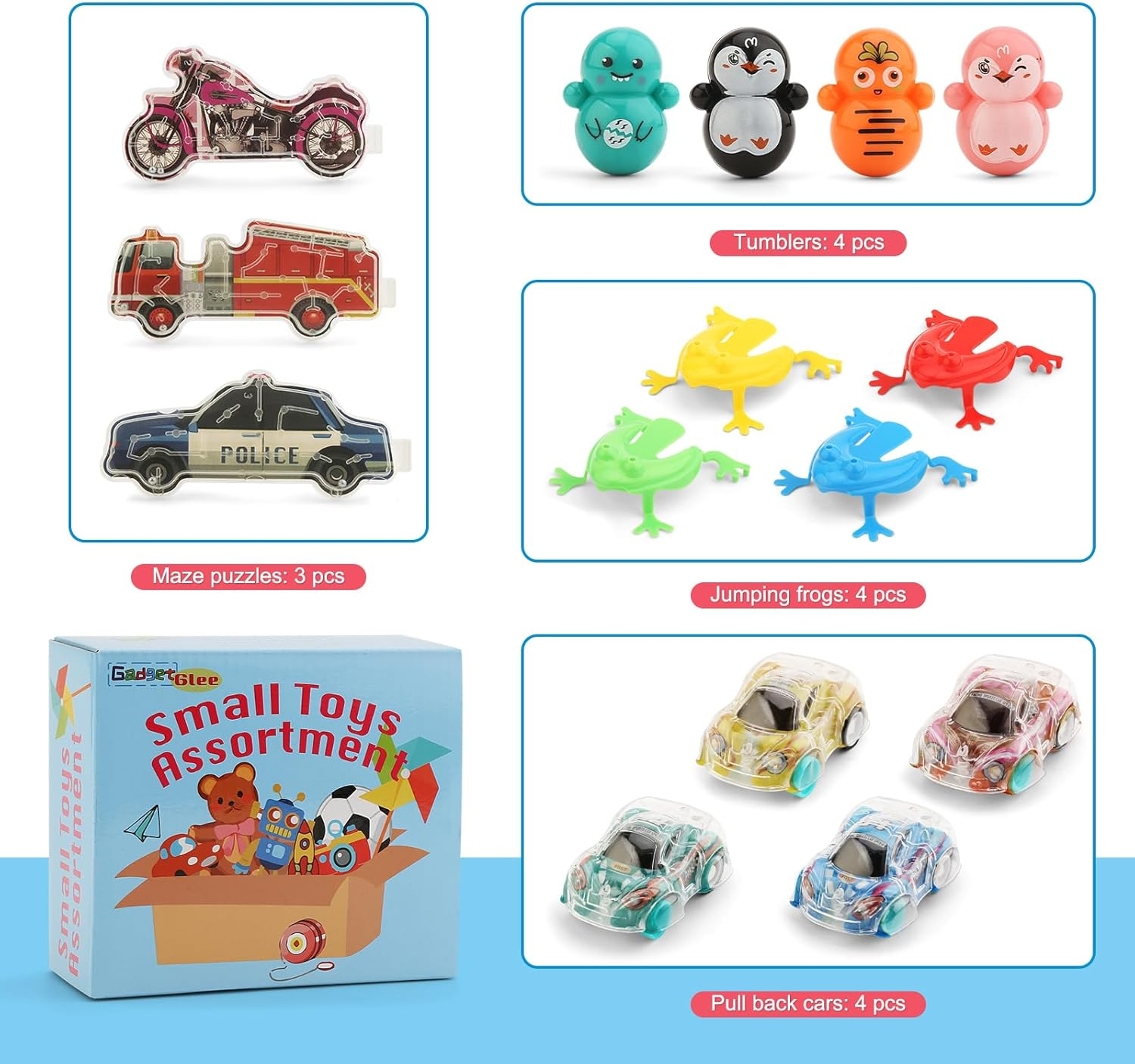 Small Prizes for Kids Goodie Bag Stuffers Mini Claw Machine Toys Easter Egg Fillers Treasure Chest Items Prize Box Refill Toy for Party Bags Assorted Bulk Toys Class Incentives Game Prizes for Boys - Image 5