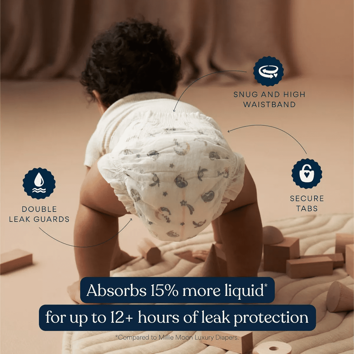 Millie Moon Disposable Overnight Diapers - Image 4