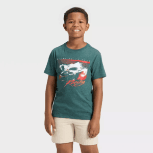 Boys' Short Sleeve Miami Drift Team Graphic T-Shirt - Cat & Jack Dark™ Dark Green