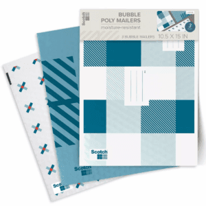 Scotch Poly Bubble Padded Mailer 3Pk Large Blue