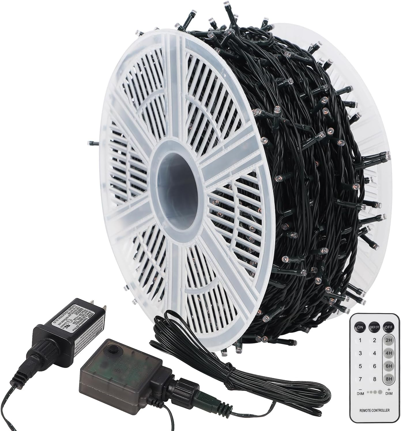 1000 LED Halloween String Lights, 328 FT Green Wire LED Decorative Fairy Lights with Remote & 8 Modes, Waterproof for Indoor Outdoor Xmas Holiday Party Garden Wedding Home Decor, Purple - Image 8