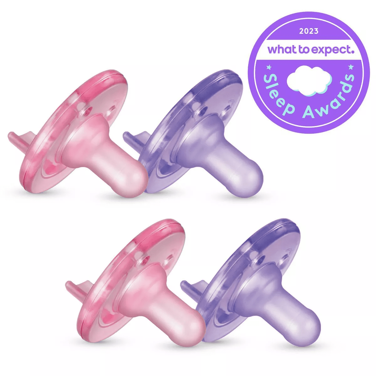 Philips Avent Soothie 0-3M - Pink/Purple - 4Pk - Image 11