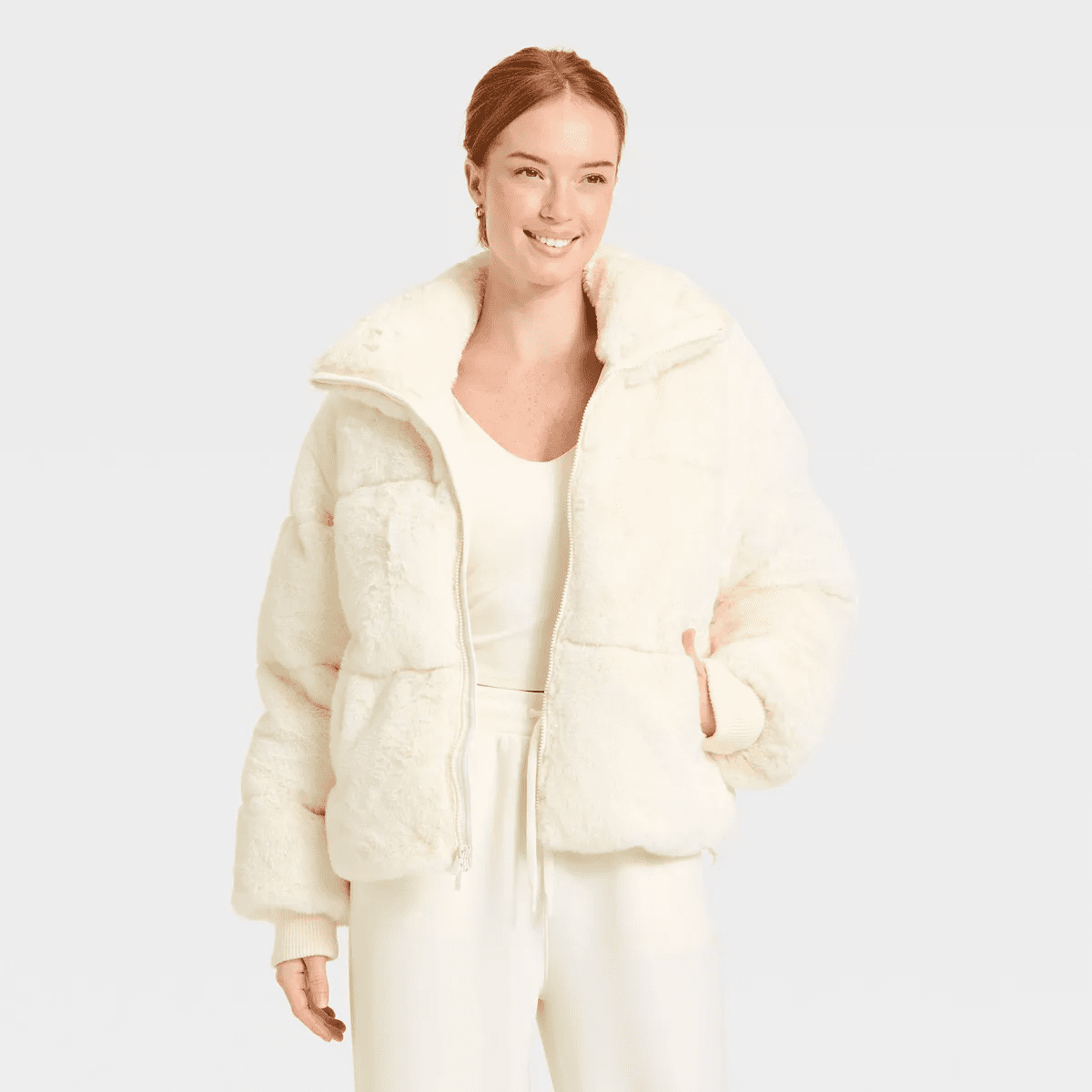 Women'S Puffer Jacket - All in Motion Light Blue - Image 7